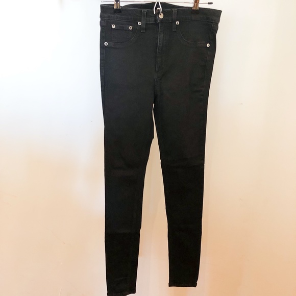 Rag & Bone High Rise Skinny Black Sz. 29 - Picture 5 of 10